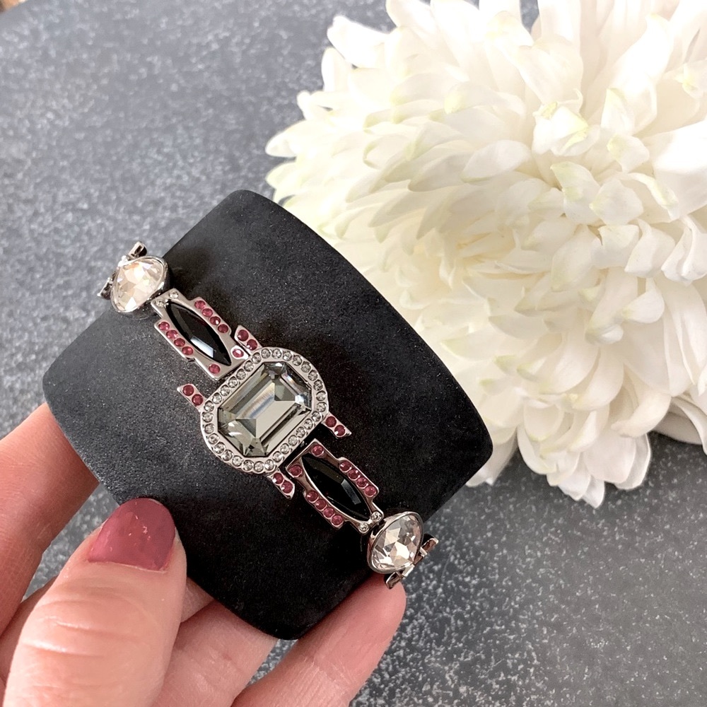 Swarovski Crystal Leather Cuff Bracelet